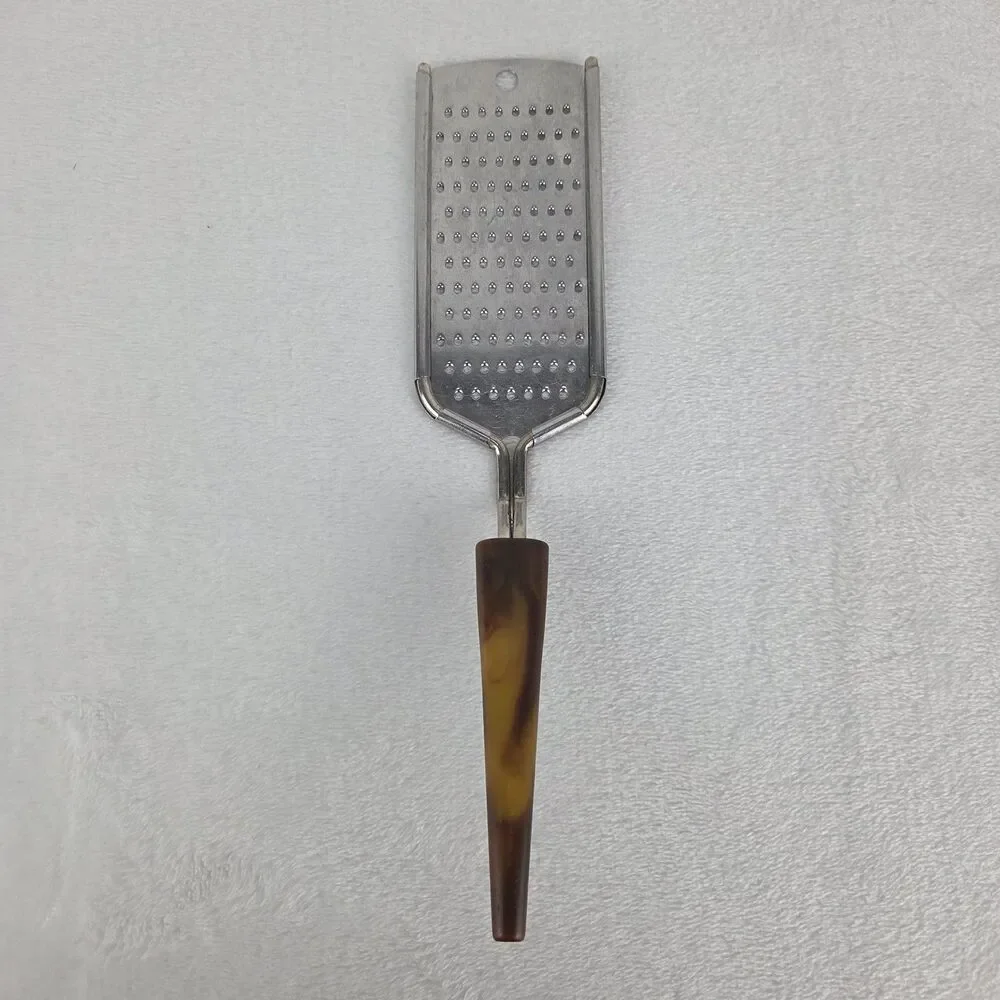 Vintage Stainless Steel Hand Grater Bakelite Handle Kitchen Utensil 9.75